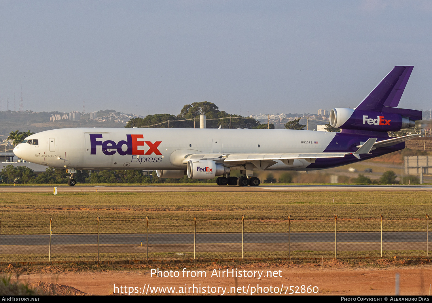 Aircraft Photo of N523FE | McDonnell Douglas MD-11/F | FedEx Express - Federal Express | AirHistory.net #752860