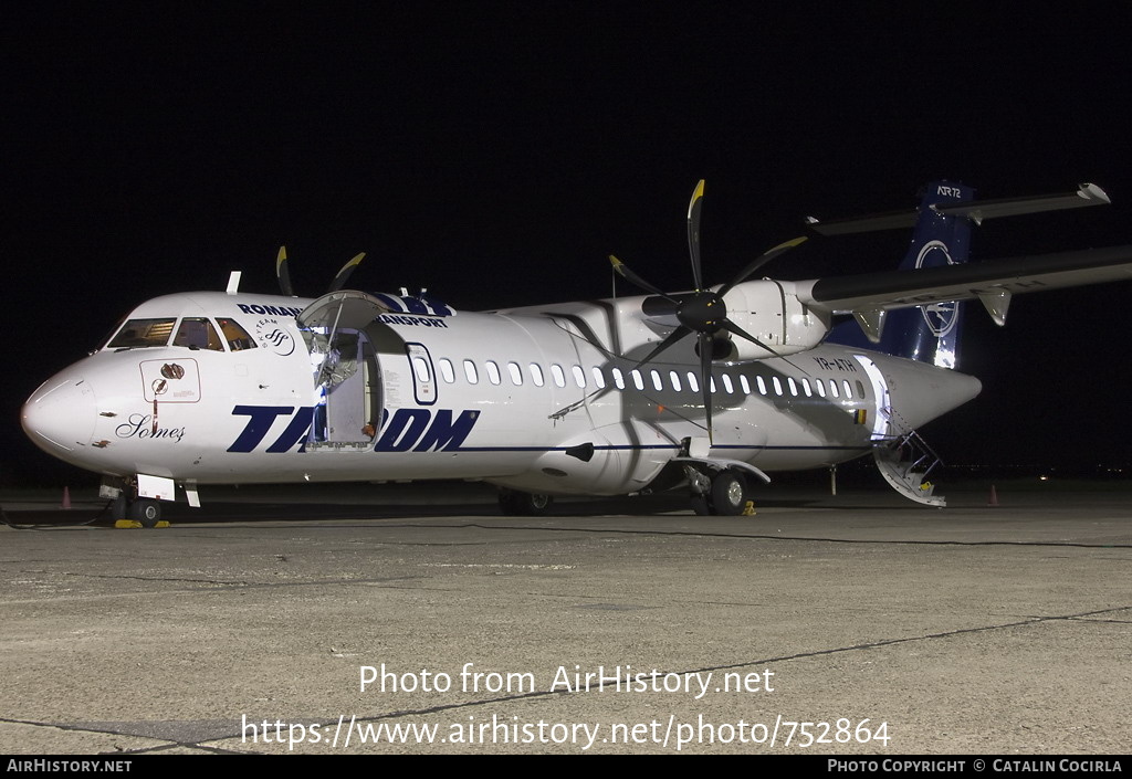 Aircraft Photo of YR-ATH | ATR ATR-72-500 (ATR-72-212A) | TAROM - Transporturile Aeriene Române | AirHistory.net #752864