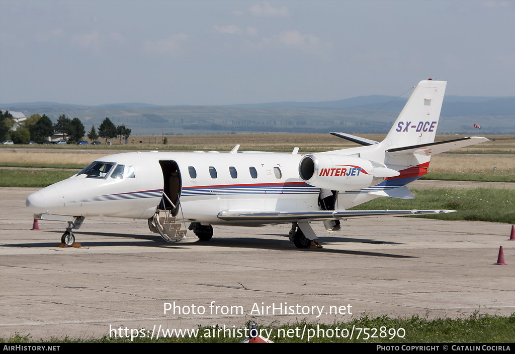 Aircraft Photo of SX-DCE | Cessna 560XL Citation Excel | InterJet | AirHistory.net #752890