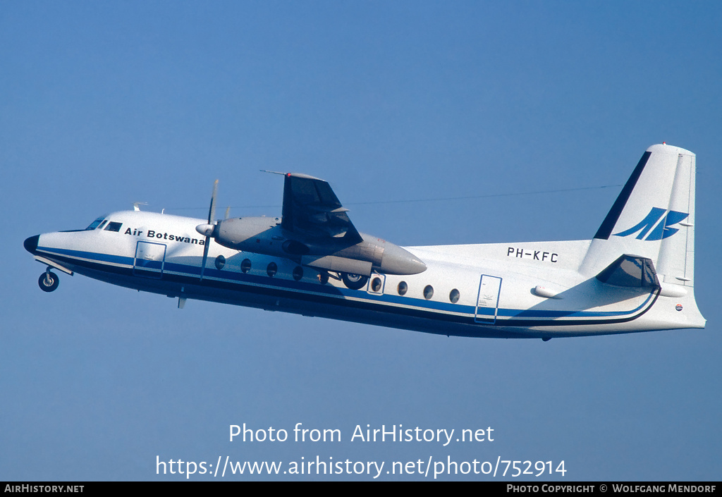 Aircraft Photo of PH-KFC | Fokker F27-200 Friendship | Air Botswana | AirHistory.net #752914