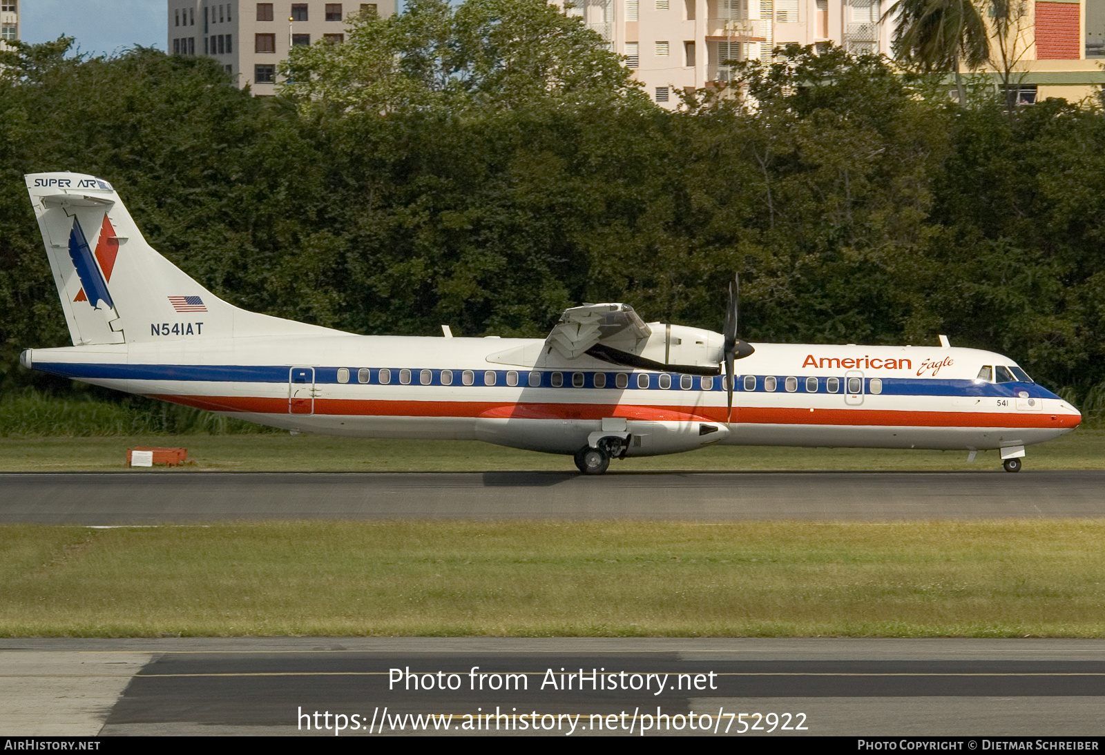 Aircraft Photo of N541AT | ATR ATR-72-500 (ATR-72-212A) | American Eagle | AirHistory.net #752922