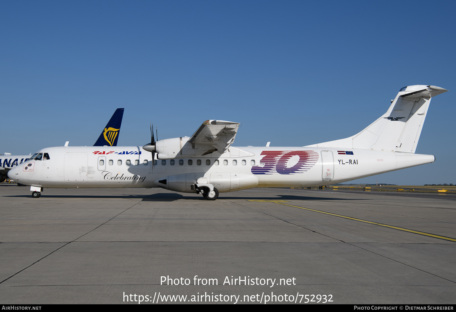 Aircraft Photo of YL-RAI | ATR ATR-72-202/F | RAF-Avia Airlines | AirHistory.net #752932