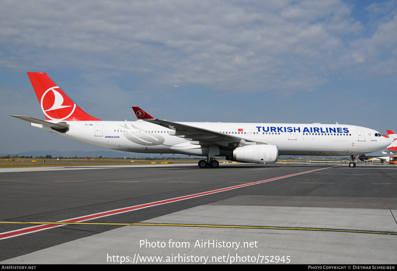 Aircraft Photo of TC-JNL | Airbus A330-343E | Turkish Airlines | AirHistory.net #752945