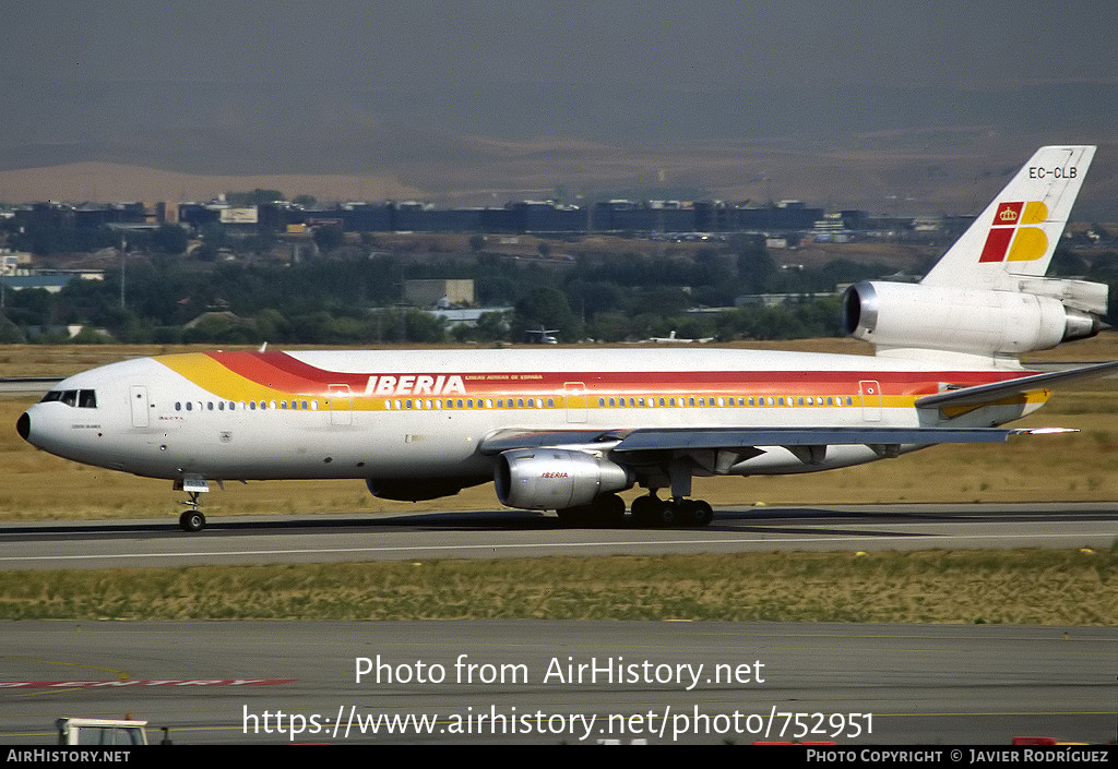 Aircraft Photo of EC-CLB | McDonnell Douglas DC-10-30 | Iberia | AirHistory.net #752951