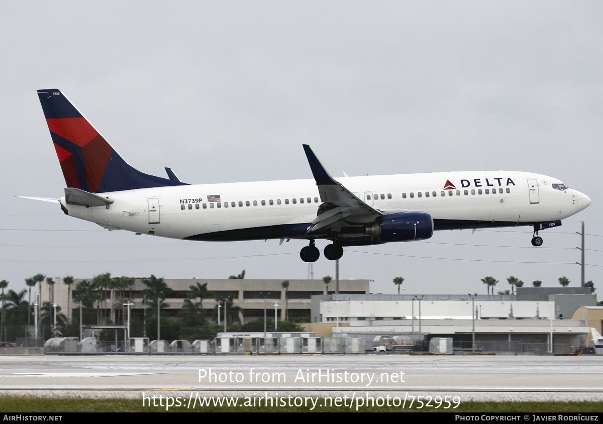 Aircraft Photo of N3739P | Boeing 737-832 | Delta Air Lines | AirHistory.net #752959