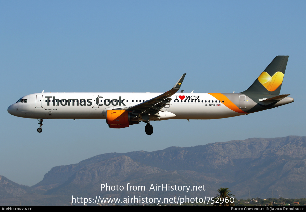 Aircraft Photo of G-TCDM | Airbus A321-211 | Thomas Cook Airlines | AirHistory.net #752960