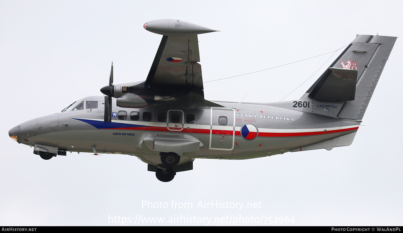 Aircraft Photo of 2601 | Let L-410UVP-E20 Turbolet | Czechia - Air Force | AirHistory.net #752964