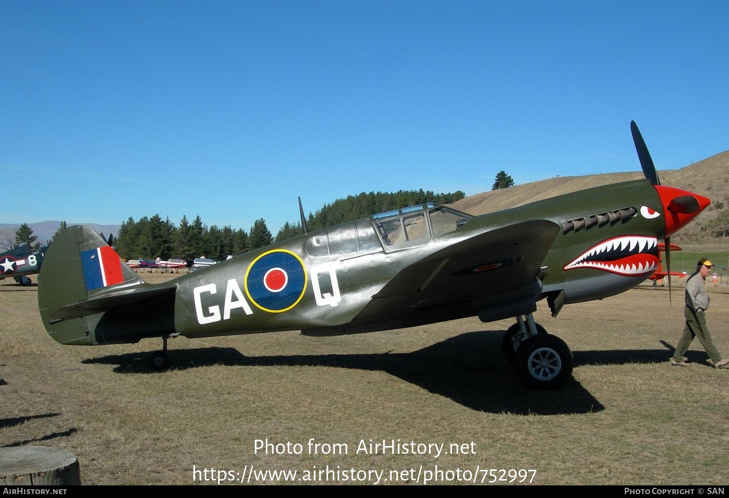 Aircraft Photo of VH-ZOC / NZ3125 | Curtiss P-40N Warhawk | UK - Air Force | AirHistory.net #752997