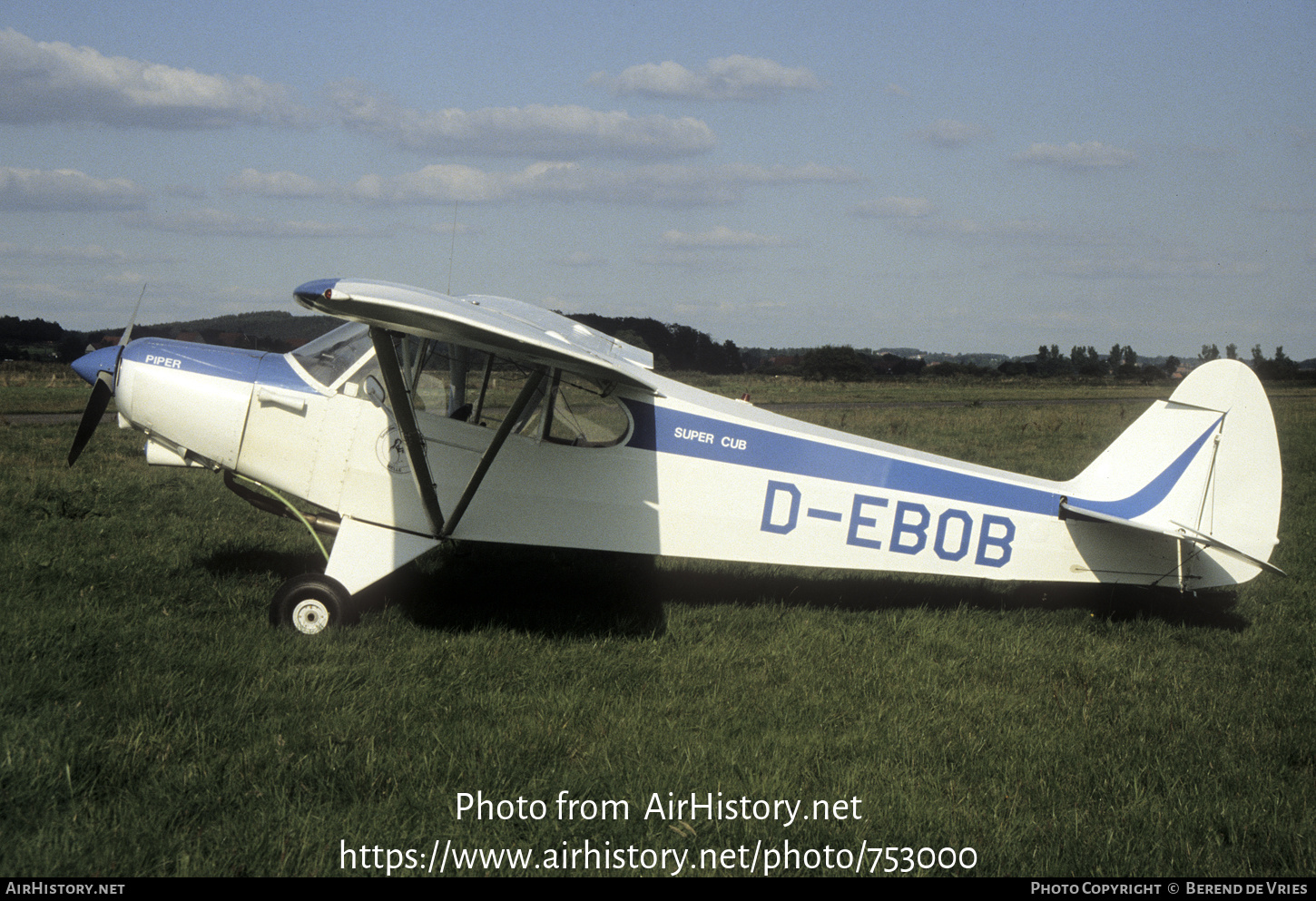 Aircraft Photo of D-EBOB | Piper PA-18-150 Super Cub | Segelflieger Club Melle | AirHistory.net #753000