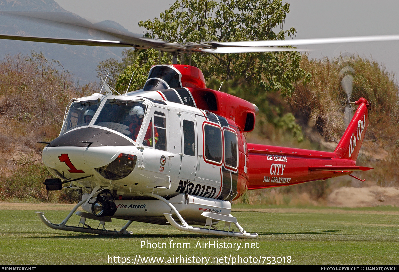 Aircraft Photo of N301FD | Bell 412EP | Los Angeles City Fire Department | AirHistory.net #753018