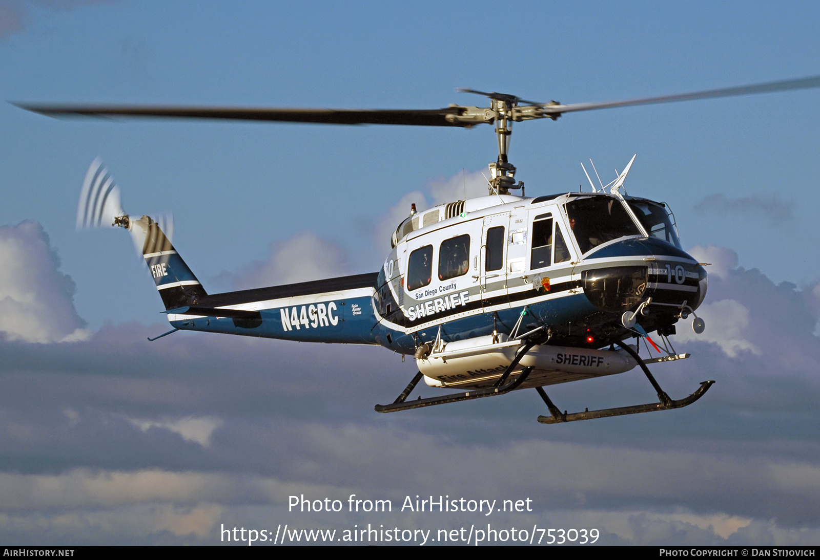 Aircraft Photo of N449RC | Bell 205A-1 | San Diego County Sheriff | AirHistory.net #753039