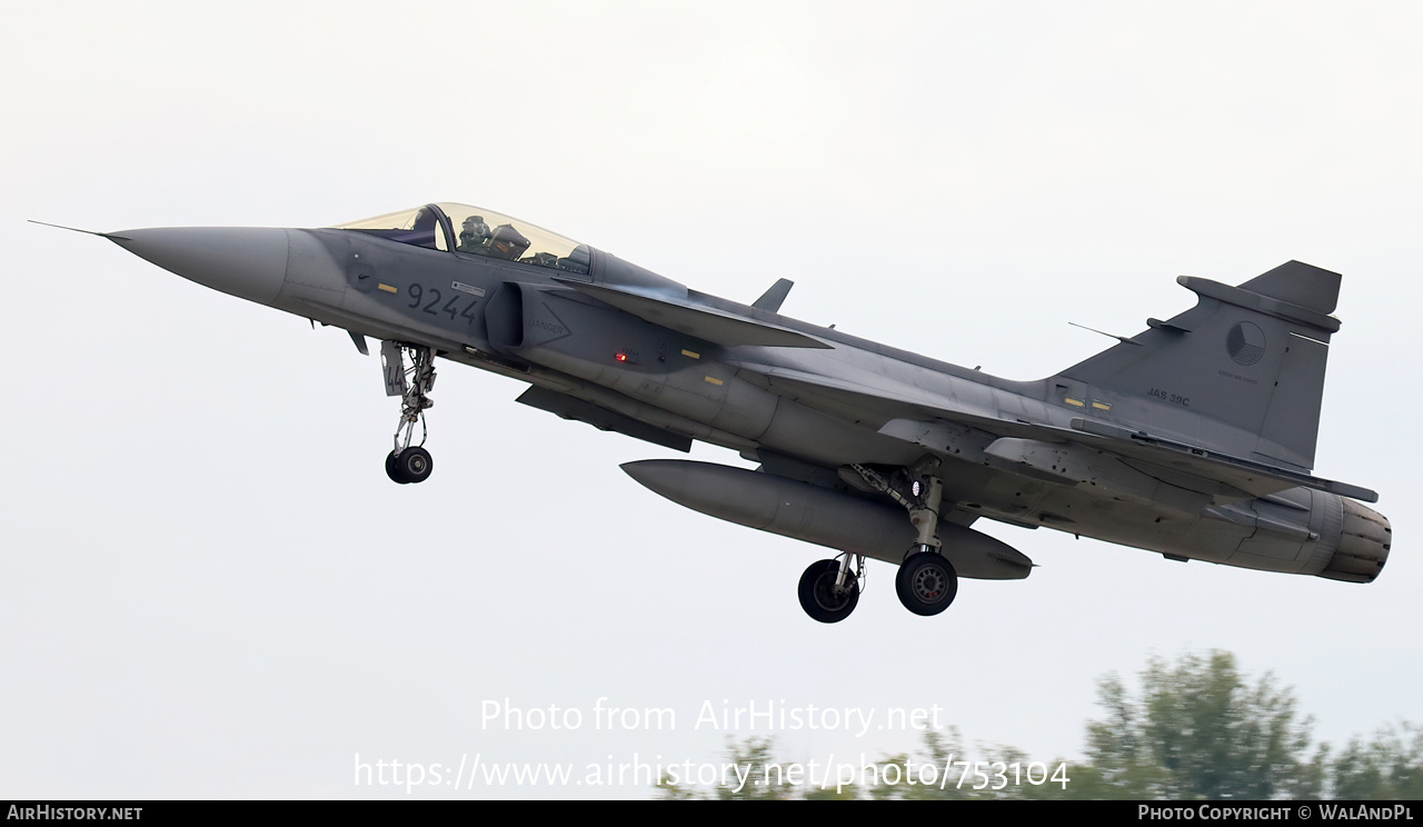 Aircraft Photo of 9244 | Saab JAS 39C Gripen | Czechia - Air Force | AirHistory.net #753104