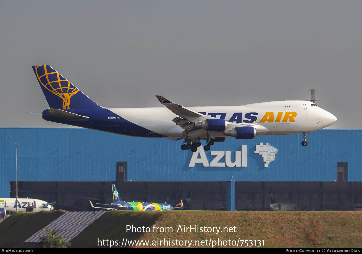 Aircraft Photo of N492MC | Boeing 747-47UF/SCD | Atlas Air | AirHistory.net #753131