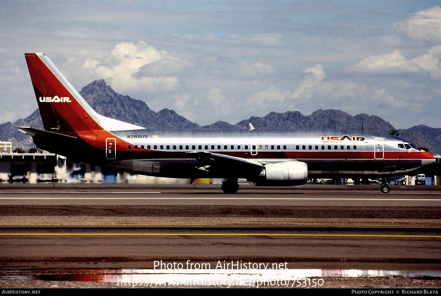 Aircraft Photo of N388US | Boeing 737-3B7 | USAir | AirHistory.net #753150