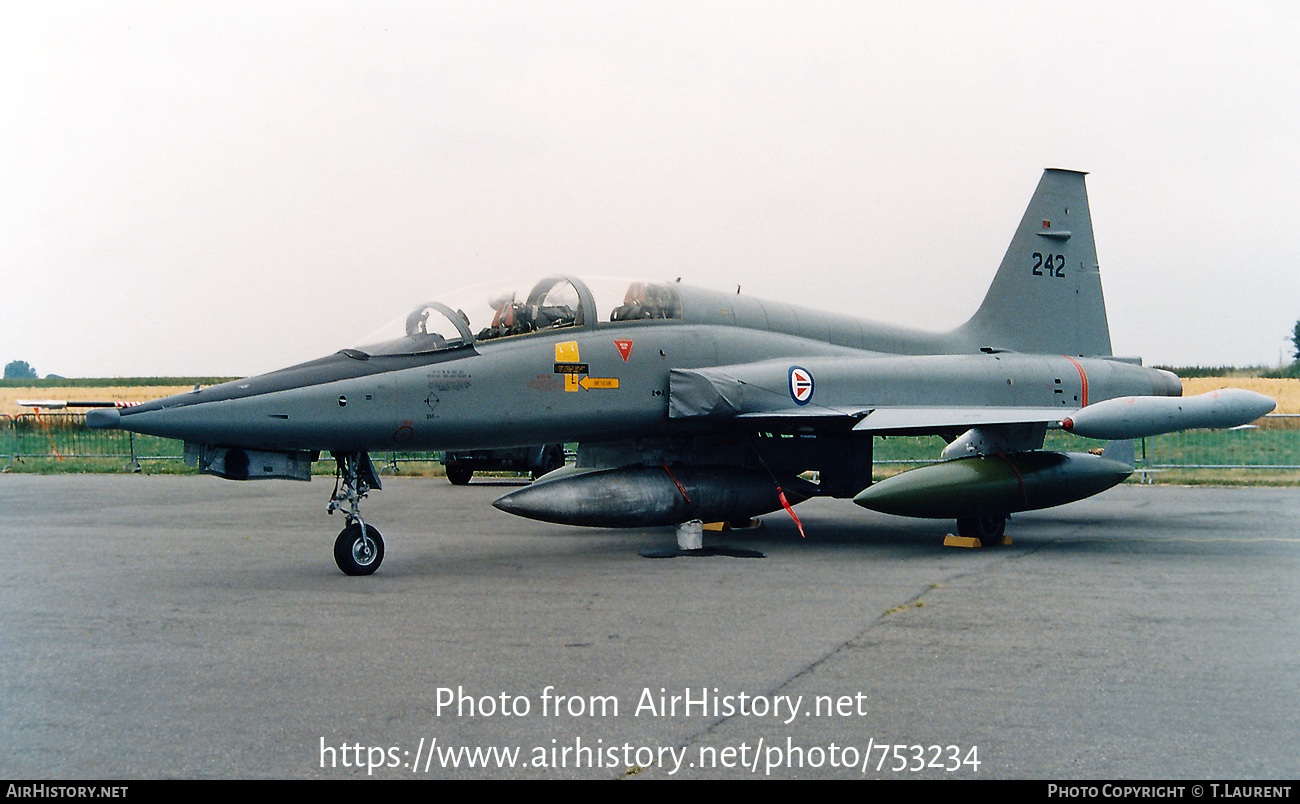 Aircraft Photo of 242 | Northrop F-5B Freedom Fighter | Norway - Air Force | AirHistory.net #753234