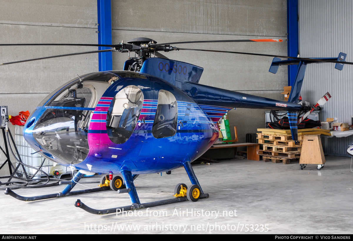 Aircraft Photo of OO-SOO | Hughes 500E (369E) | HSB - Heli Service Belgium | AirHistory.net #753235