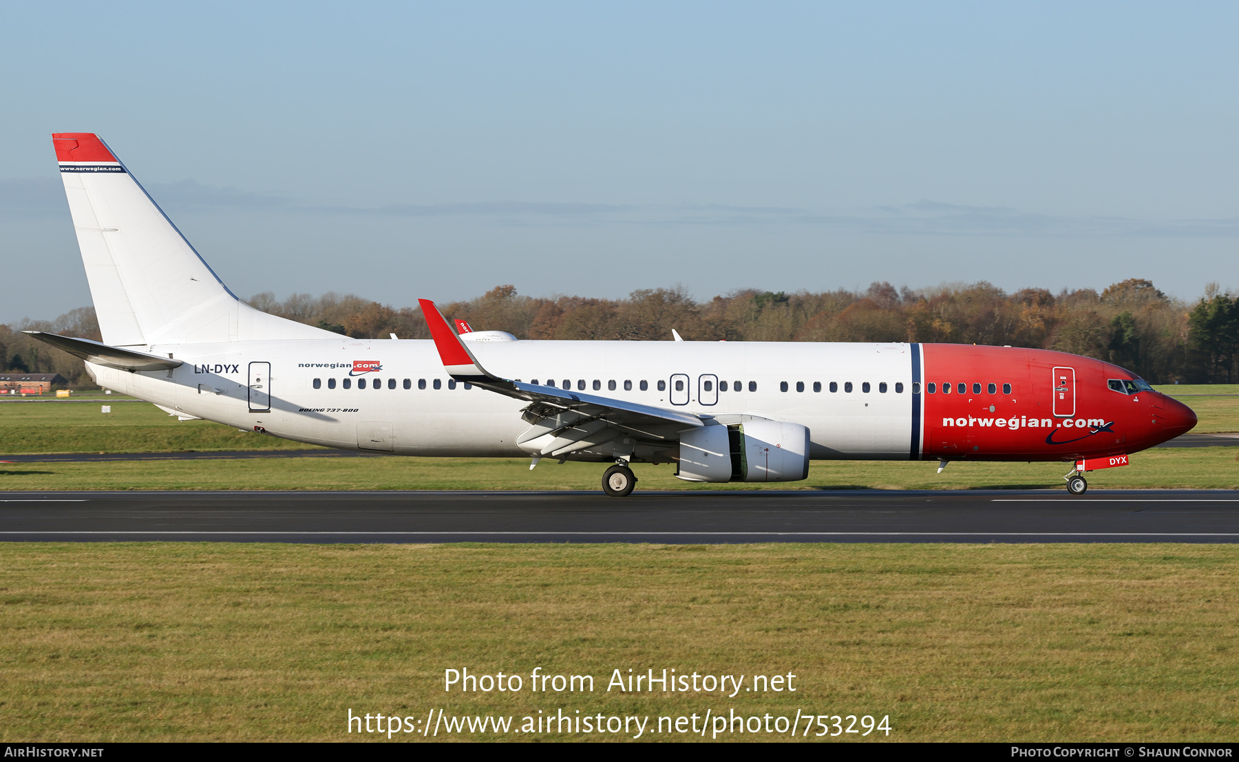 Aircraft Photo of LN-DYX | Boeing 737-8JP | Norwegian | AirHistory.net #753294