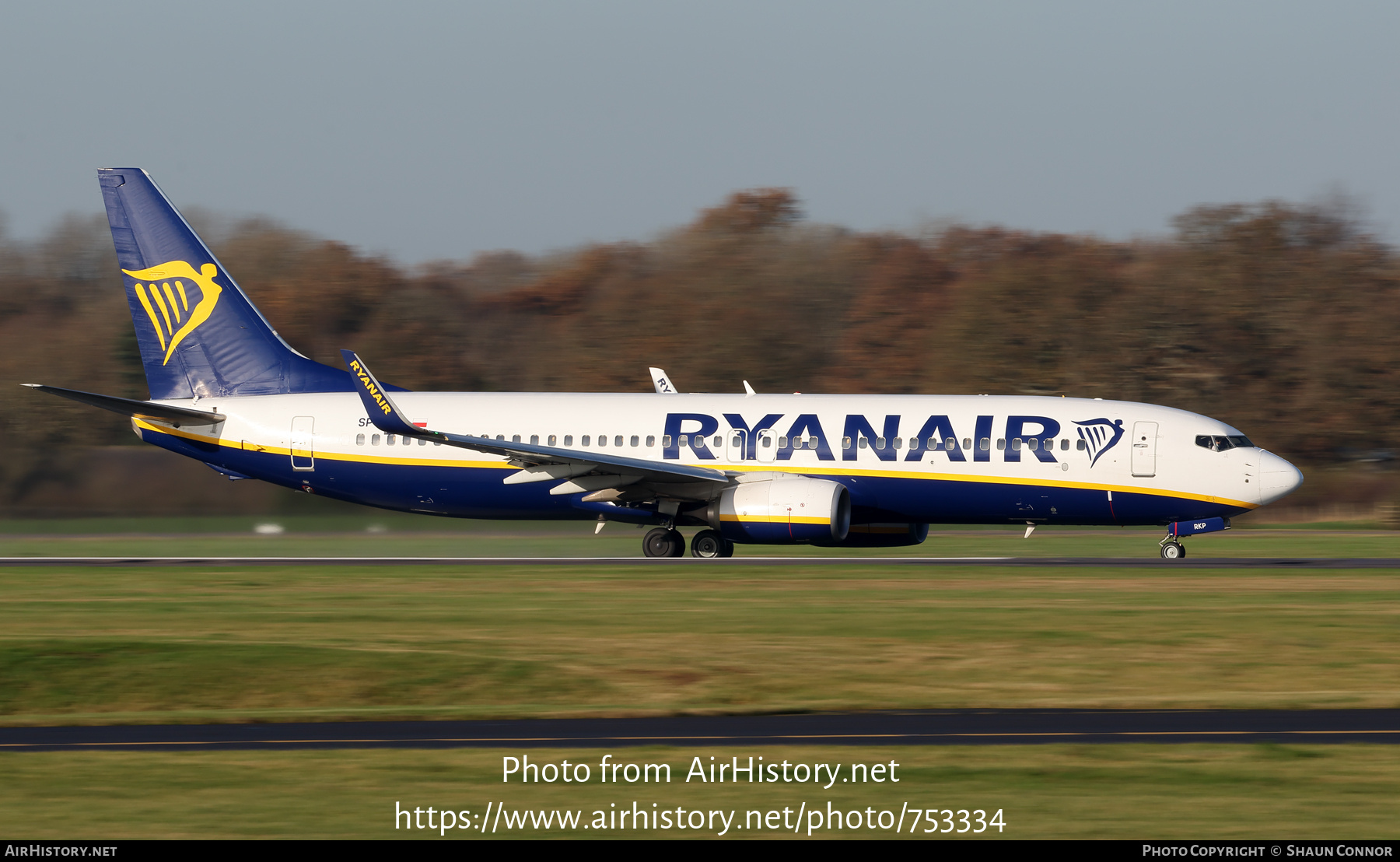 Aircraft Photo of SP-RKP | Boeing 737-8AS | Ryanair | AirHistory.net #753334