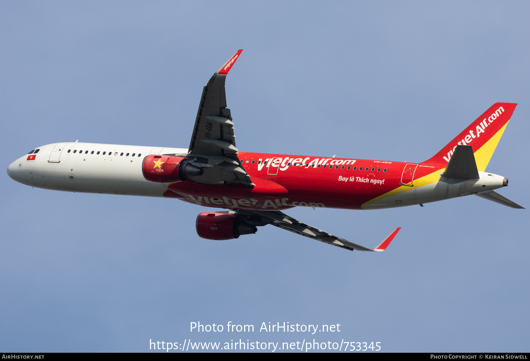 Aircraft Photo of VN-A641 | Airbus A321-211 | VietJet Air | AirHistory.net #753345