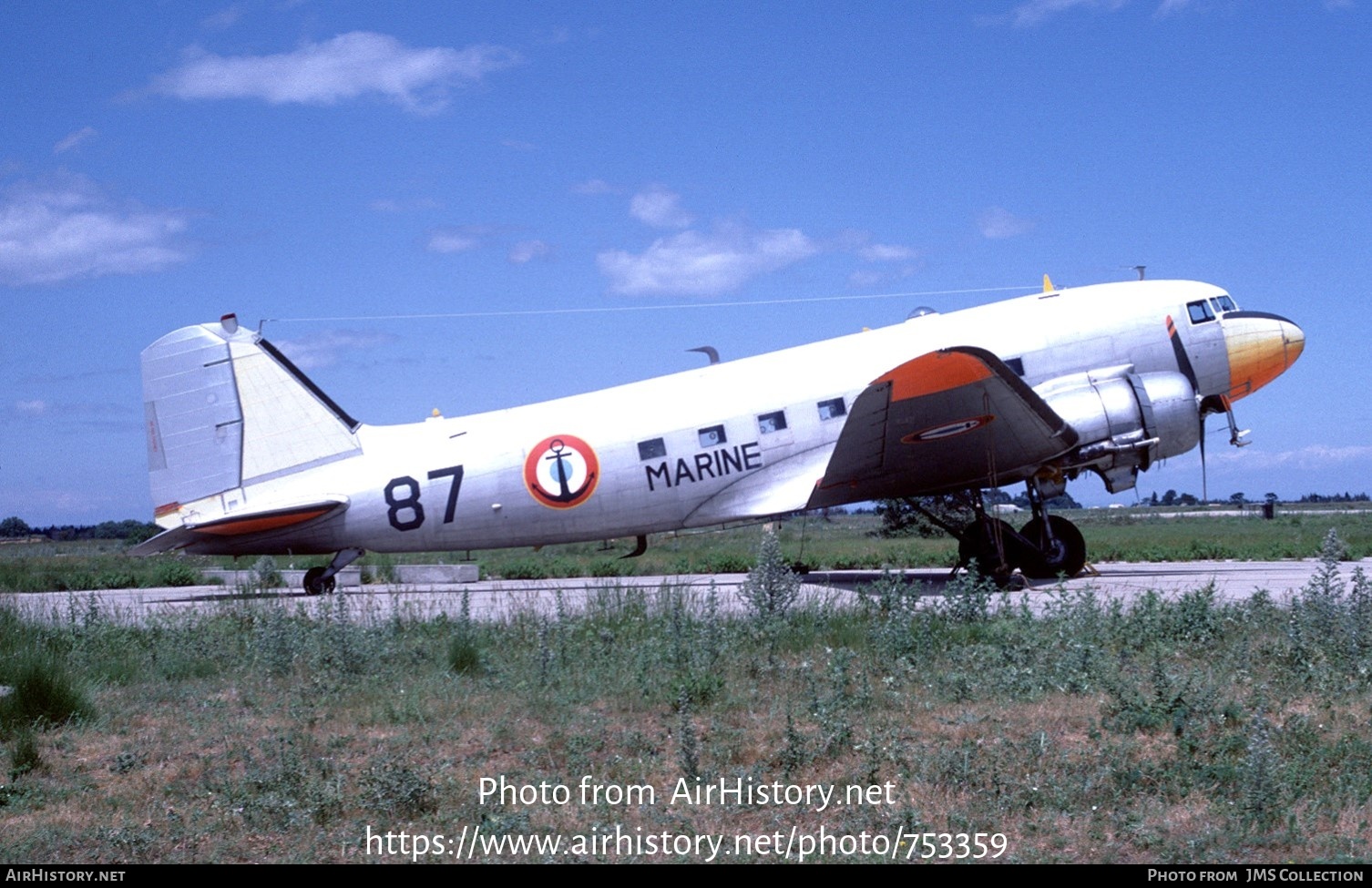 Aircraft Photo of 87 | Douglas C-47D Skytrain | France - Navy | AirHistory.net #753359