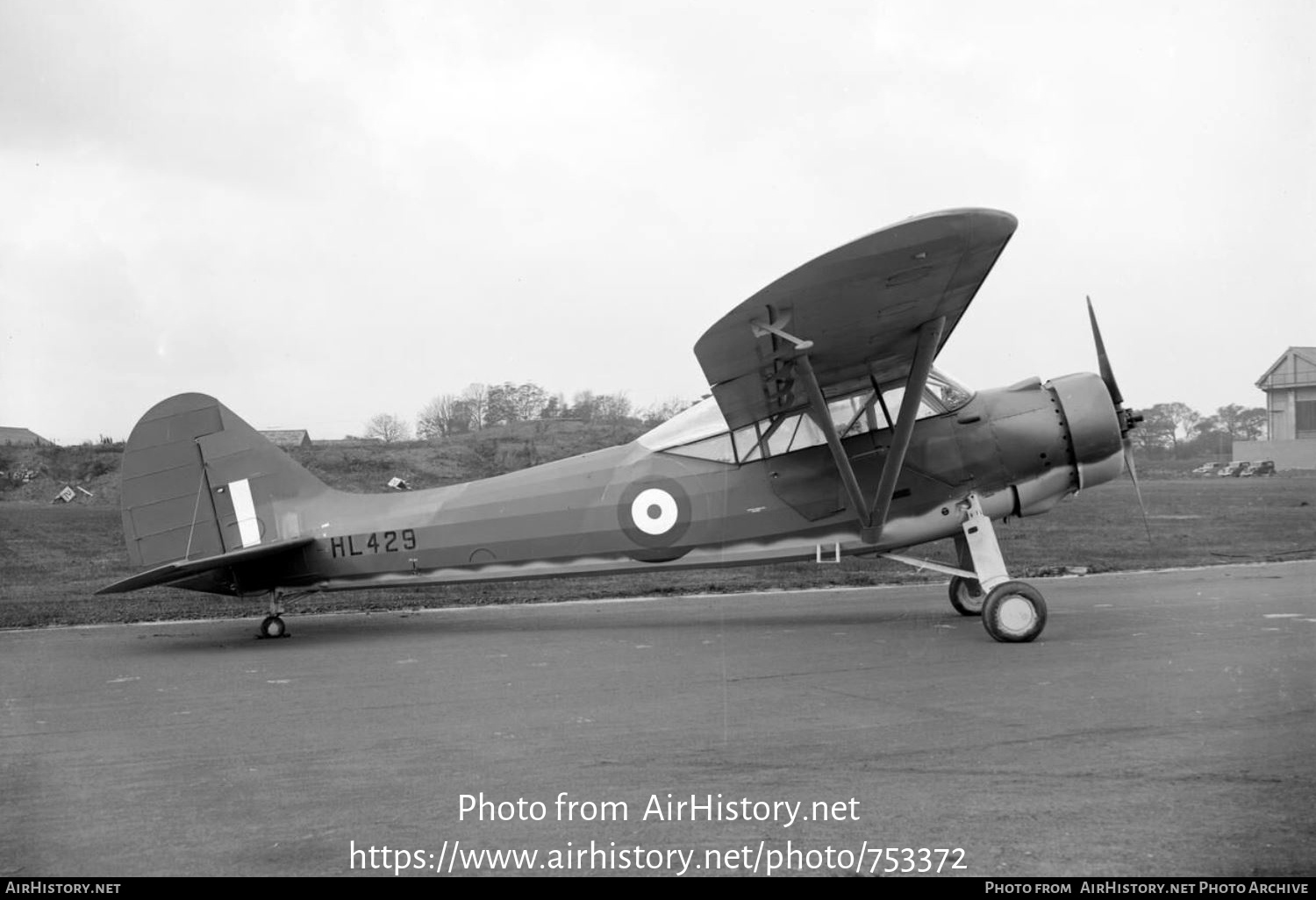 Aircraft Photo of HL429 | Stinson L-1 Vigilant | UK - Air Force | AirHistory.net #753372