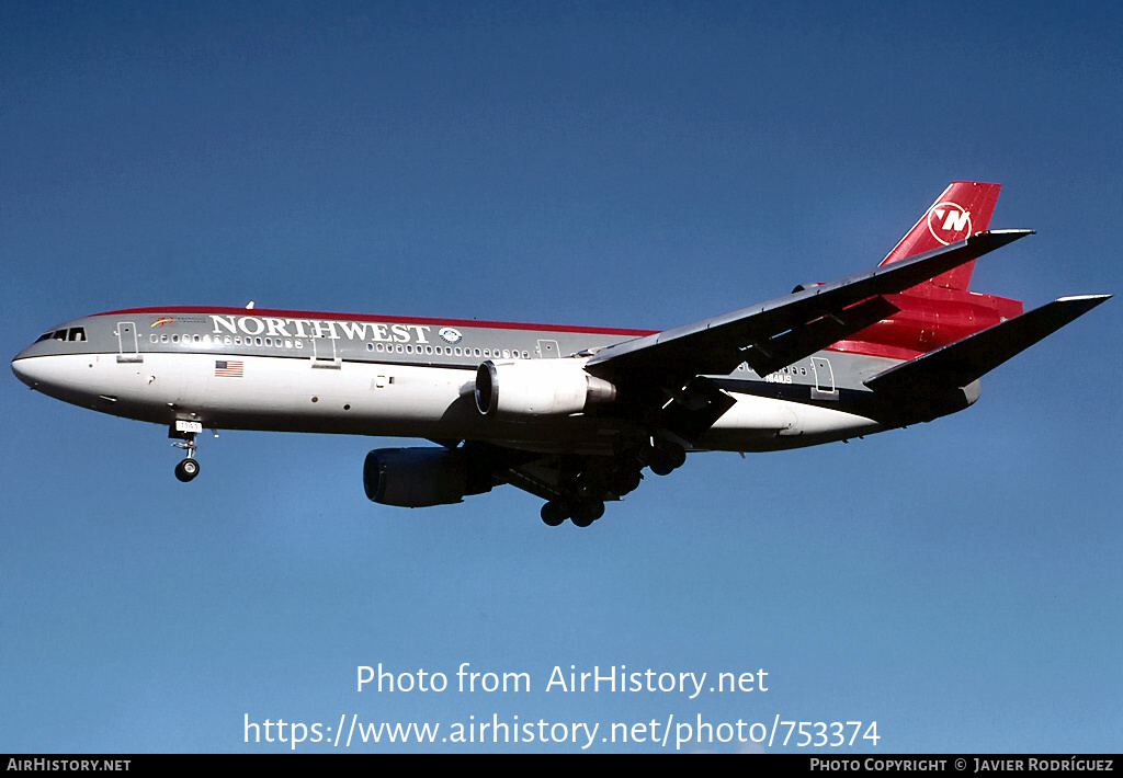 Aircraft Photo of N141US | McDonnell Douglas DC-10-40 | Northwest Airlines | AirHistory.net #753374