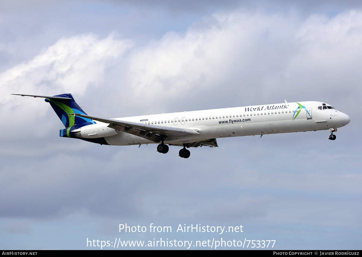 Aircraft Photo of N805WA | McDonnell Douglas MD-83 (DC-9-83) | World Atlantic Airlines | AirHistory.net #753377