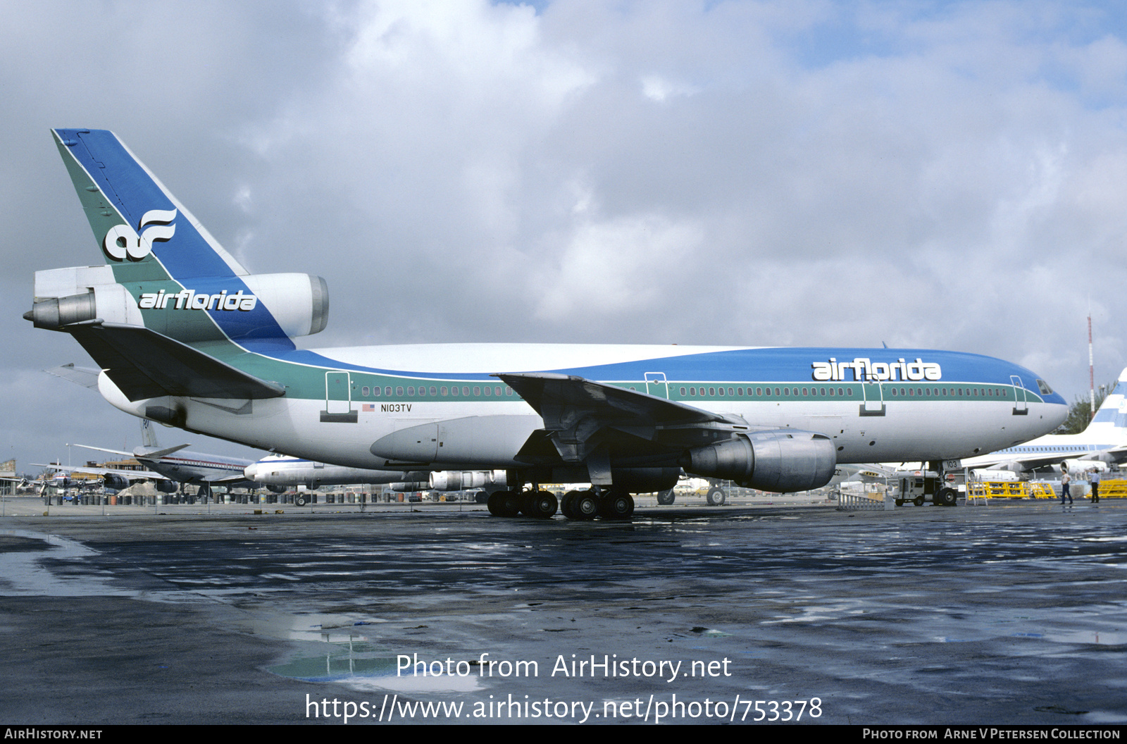 Aircraft Photo of N103TV | McDonnell Douglas DC-10-30CF | Air Florida | AirHistory.net #753378