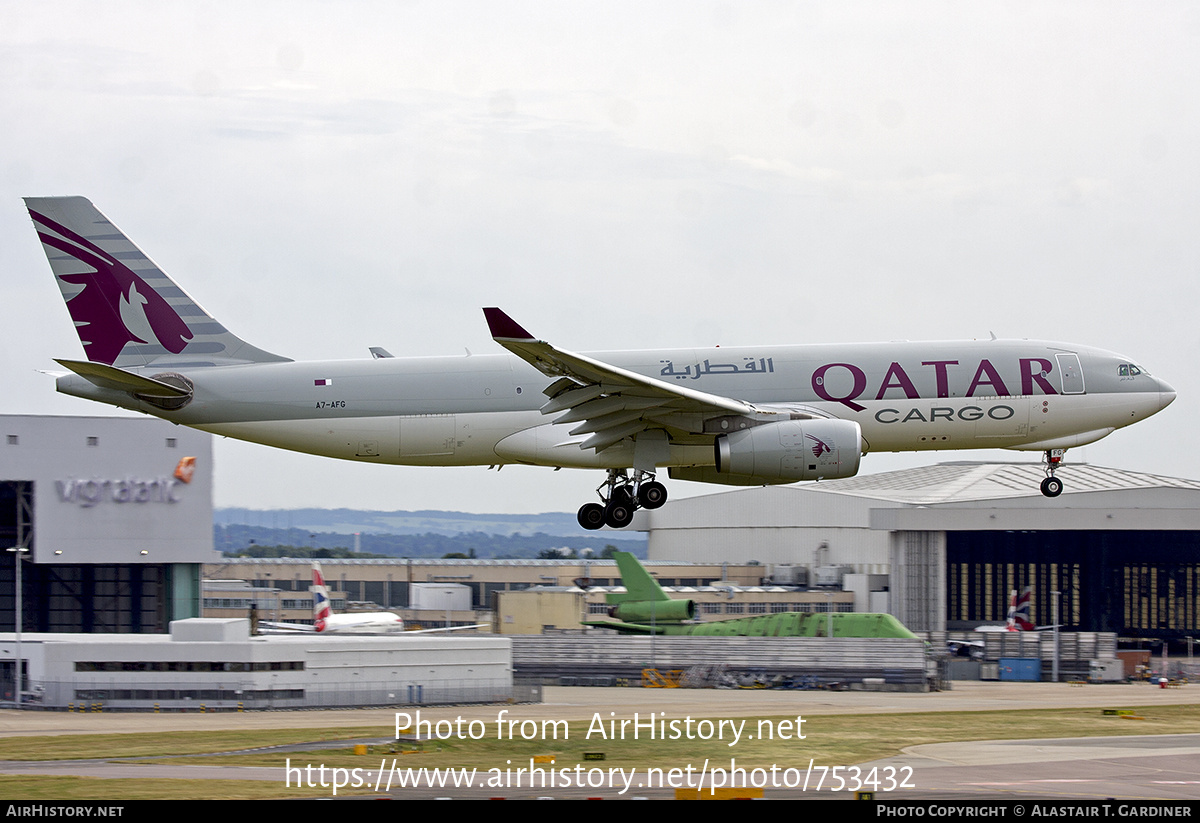 Aircraft Photo of A7-AFG | Airbus A330-243F | Qatar Airways Cargo | AirHistory.net #753432