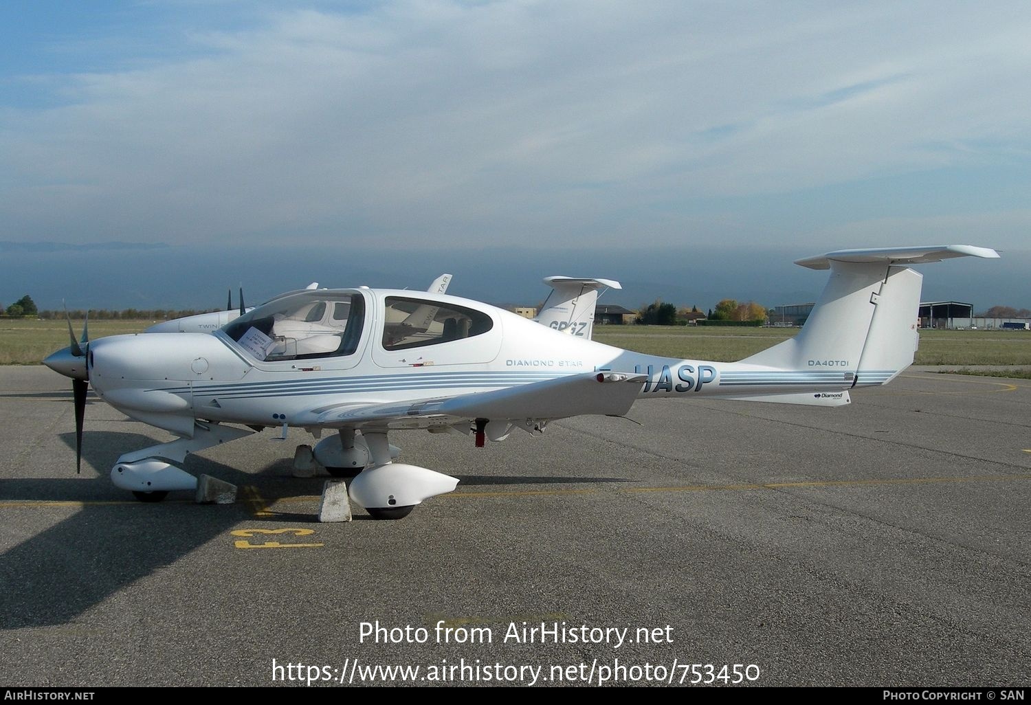 Aircraft Photo of F-HASP | Diamond DA40D Diamond Star TDI | AirHistory.net #753450