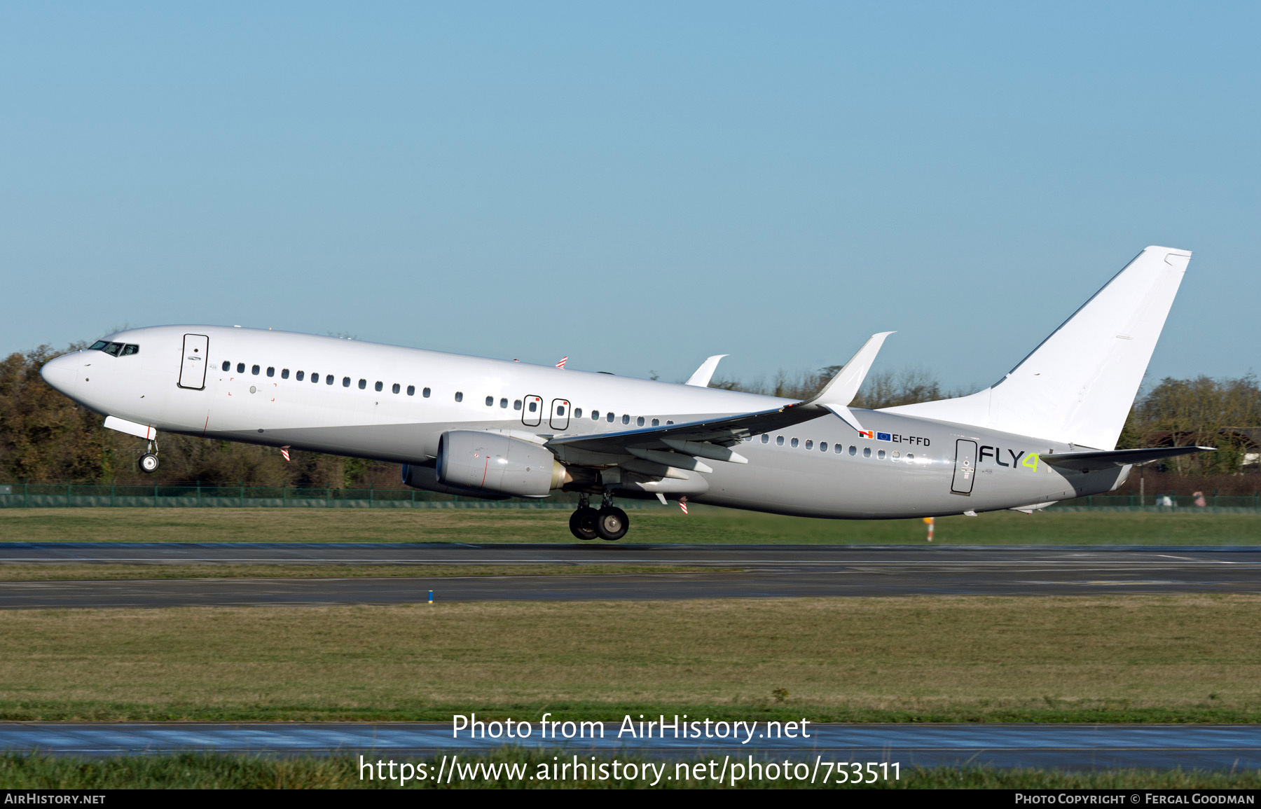 Aircraft Photo of EI-FFD | Boeing 737-8K5 | Fly4 Airlines | AirHistory.net #753511