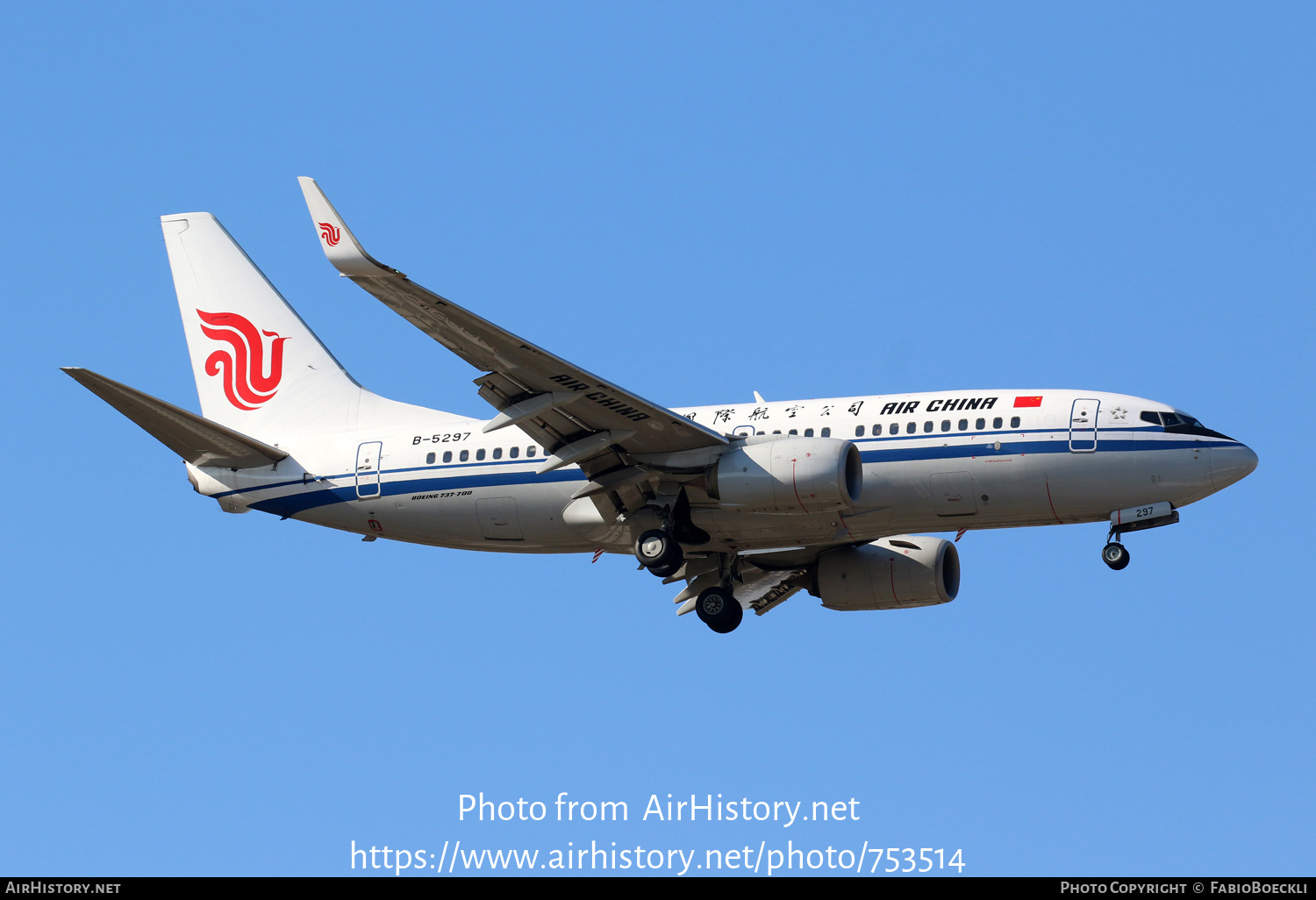 Aircraft Photo of B-5297 | Boeing 737-79L | Air China | AirHistory.net #753514