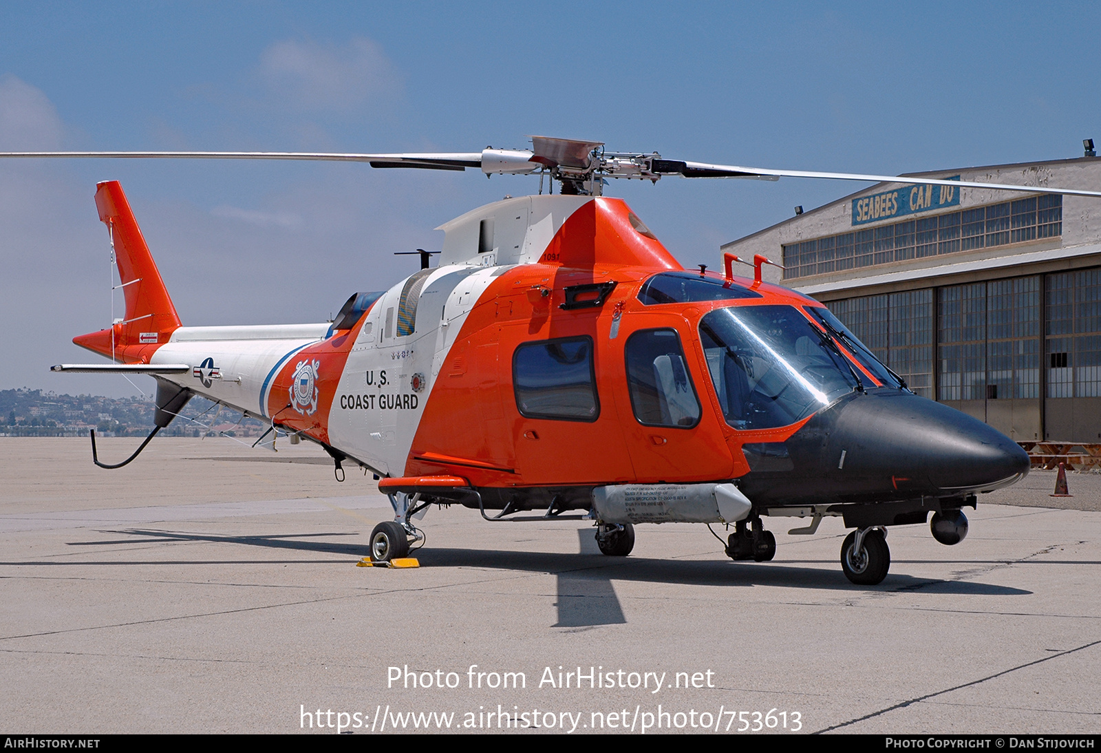 Aircraft Photo of 1091 | AgustaWestland MH-68A Stingray (A-109E) | USA - Coast Guard | AirHistory.net #753613