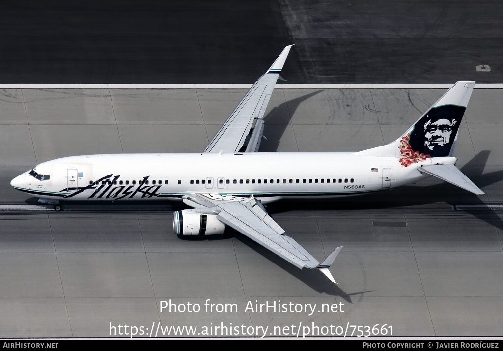 Aircraft Photo of N563AS | Boeing 737-890 | Alaska Airlines | AirHistory.net #753661