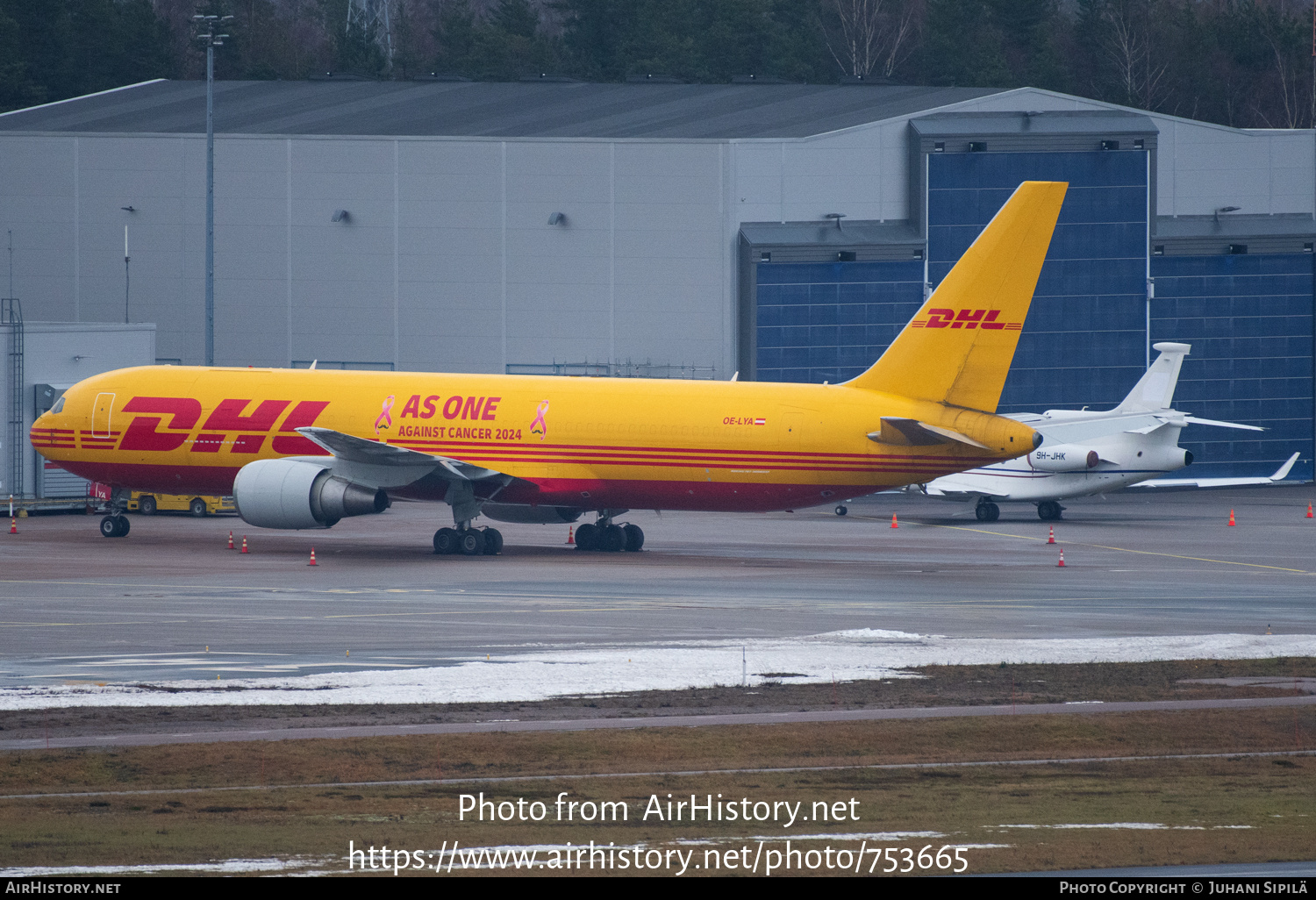 Aircraft Photo of OE-LYA | Boeing 767-3Q8/ER(BDSF) | DHL International | AirHistory.net #753665