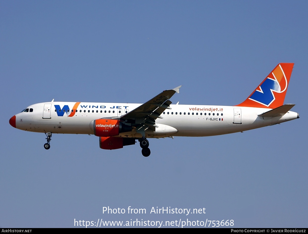 Aircraft Photo of F-GJVC | Airbus A320-211 | Wind Jet | AirHistory.net #753668