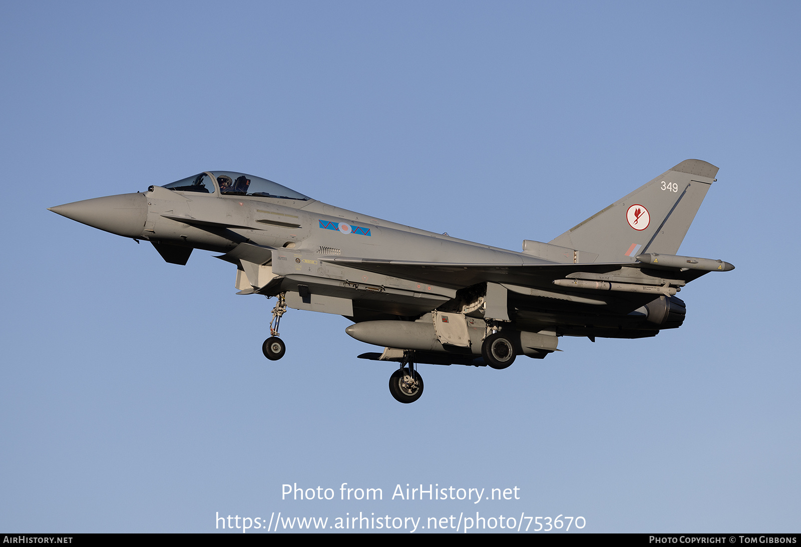 Aircraft Photo of ZK349 | Eurofighter EF-2000 Typhoon FGR4 | UK - Air Force | AirHistory.net #753670