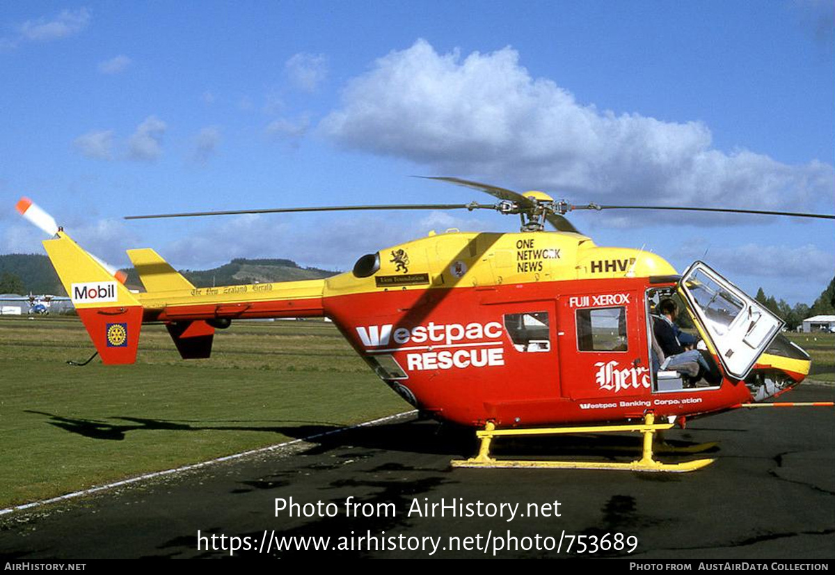 Aircraft Photo of ZK-HHV / HHV | MBB-Kawasaki BK-117A-4 | Westpac Rescue | AirHistory.net #753689