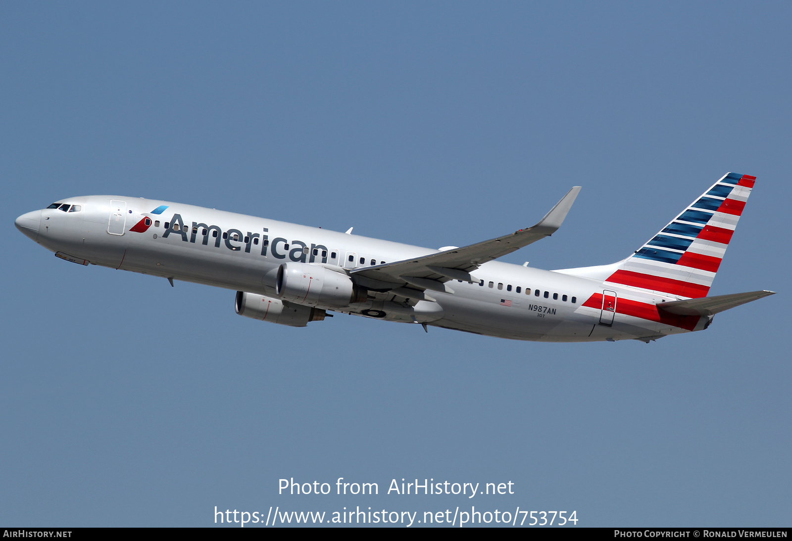 Aircraft Photo of N987AN | Boeing 737-823 | American Airlines | AirHistory.net #753754