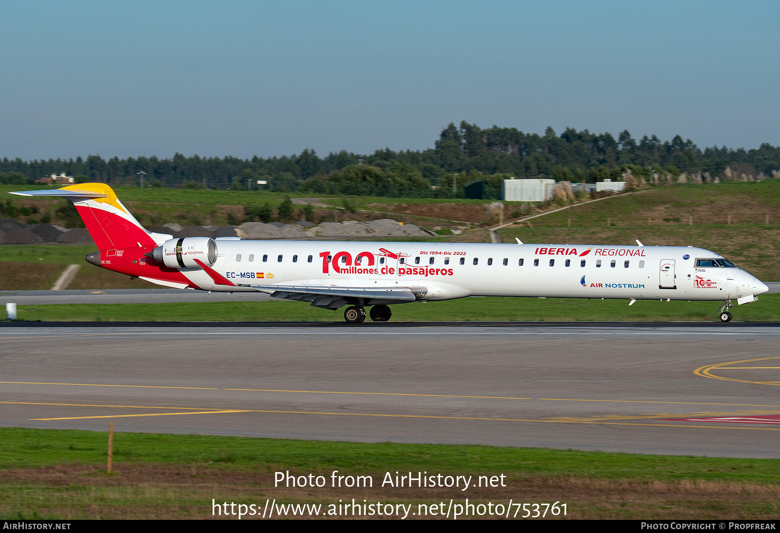 Aircraft Photo of EC-MSB | Bombardier CRJ-1000EL NG (CL-600-2E25) | Iberia Regional | AirHistory.net #753761