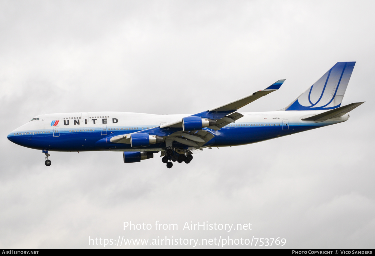 Aircraft Photo of N117UA | Boeing 747-422 | United Airlines | AirHistory.net #753769