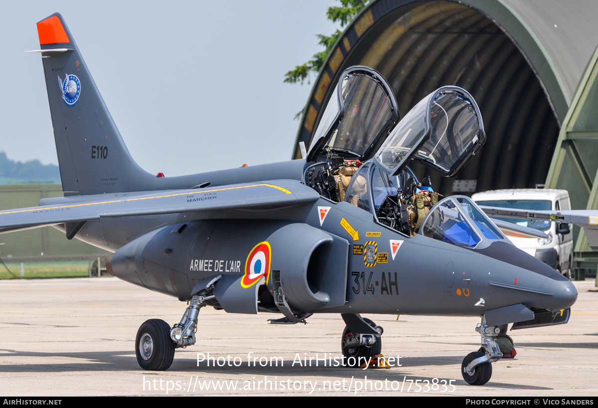 Aircraft Photo of E110 | Dassault-Dornier Alpha Jet E | France - Air Force | AirHistory.net #753835