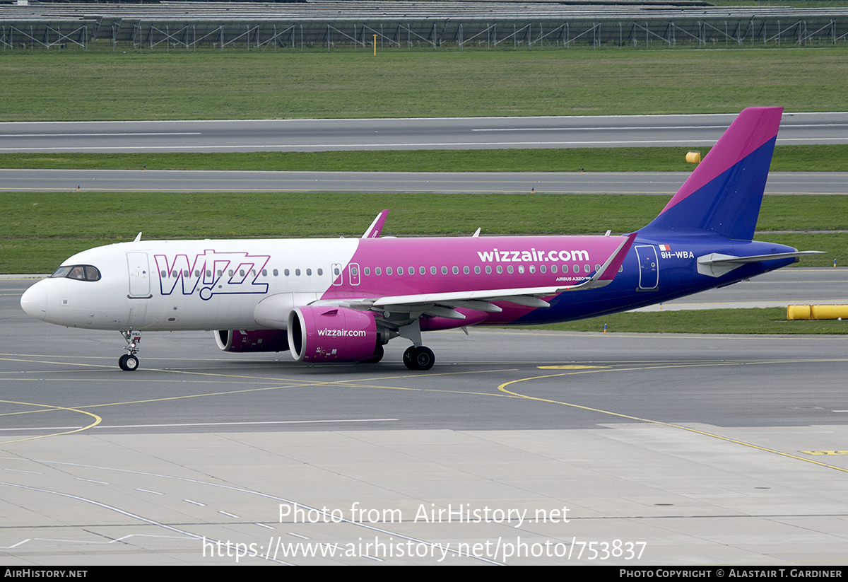 Aircraft Photo of 9H-WBA | Airbus A320-271N | Wizz Air | AirHistory.net #753837