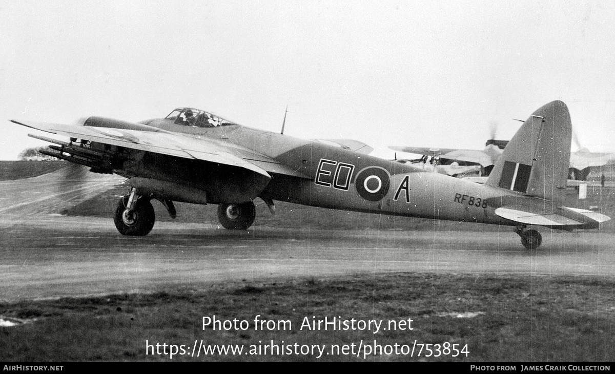 Aircraft Photo of RF838 | De Havilland D.H. 98 Mosquito FB6 | UK - Air Force | AirHistory.net #753854