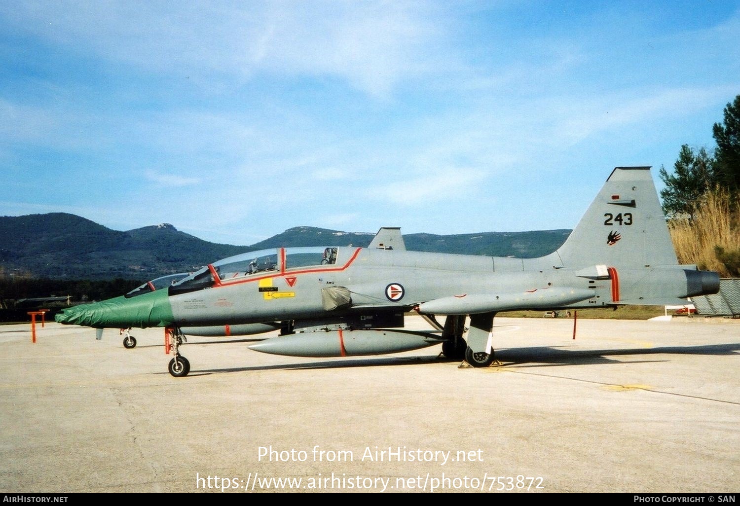 Aircraft Photo of 243 | Northrop F-5B Freedom Fighter | Norway - Air Force | AirHistory.net #753872