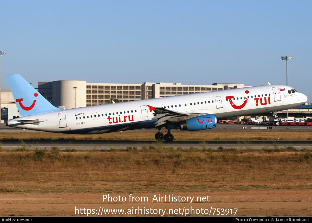 Aircraft Photo of EI-ETK | Airbus A321-231 | TUI | AirHistory.net #753917