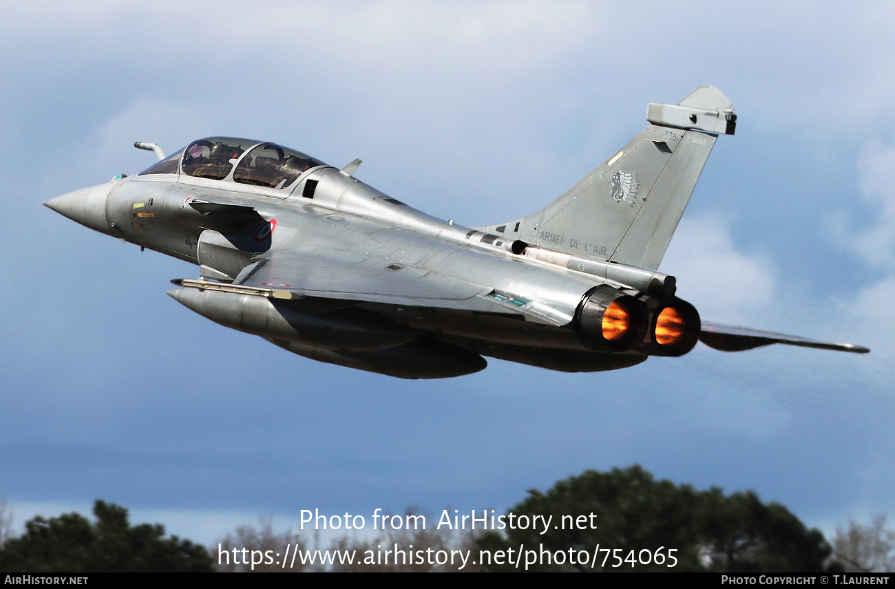 Aircraft Photo of 336 | Dassault Rafale B | France - Air Force | AirHistory.net #754065