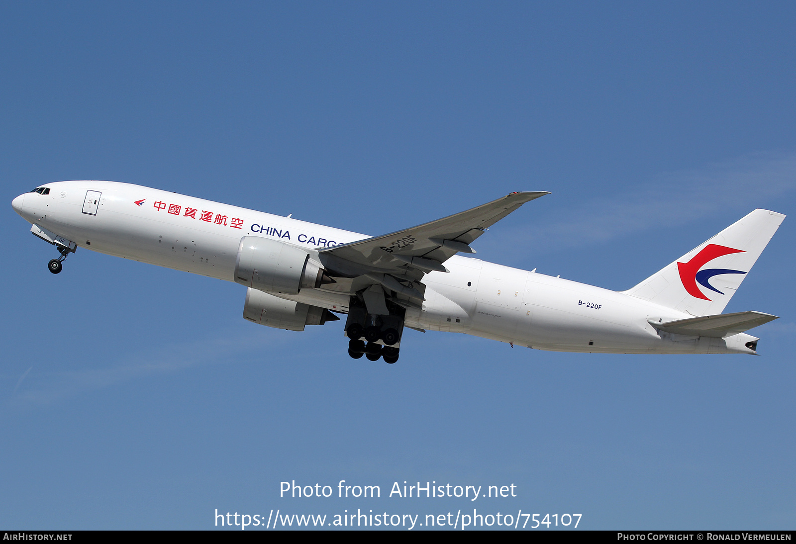 Aircraft Photo of B-220F | Boeing 777-F | China Cargo Airlines | AirHistory.net #754107