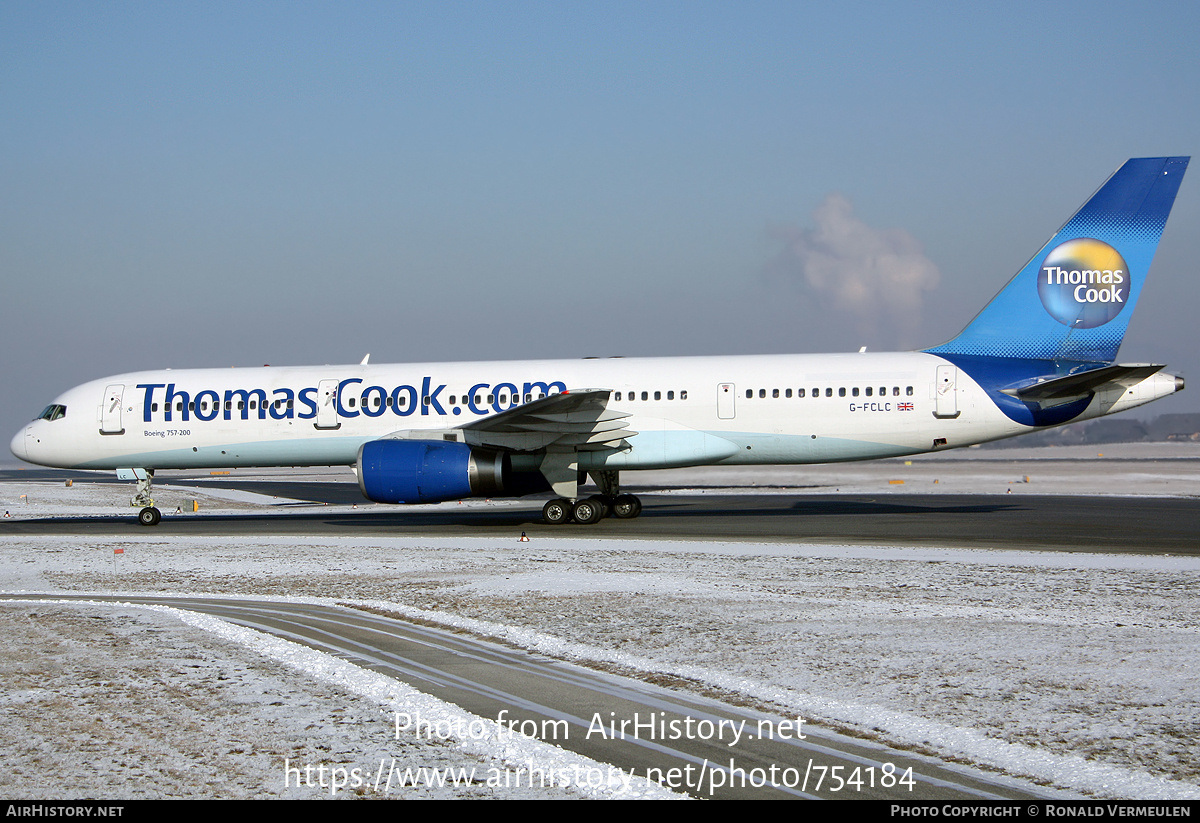 Aircraft Photo of G-FCLC | Boeing 757-28A | Thomas Cook Airlines | AirHistory.net #754184