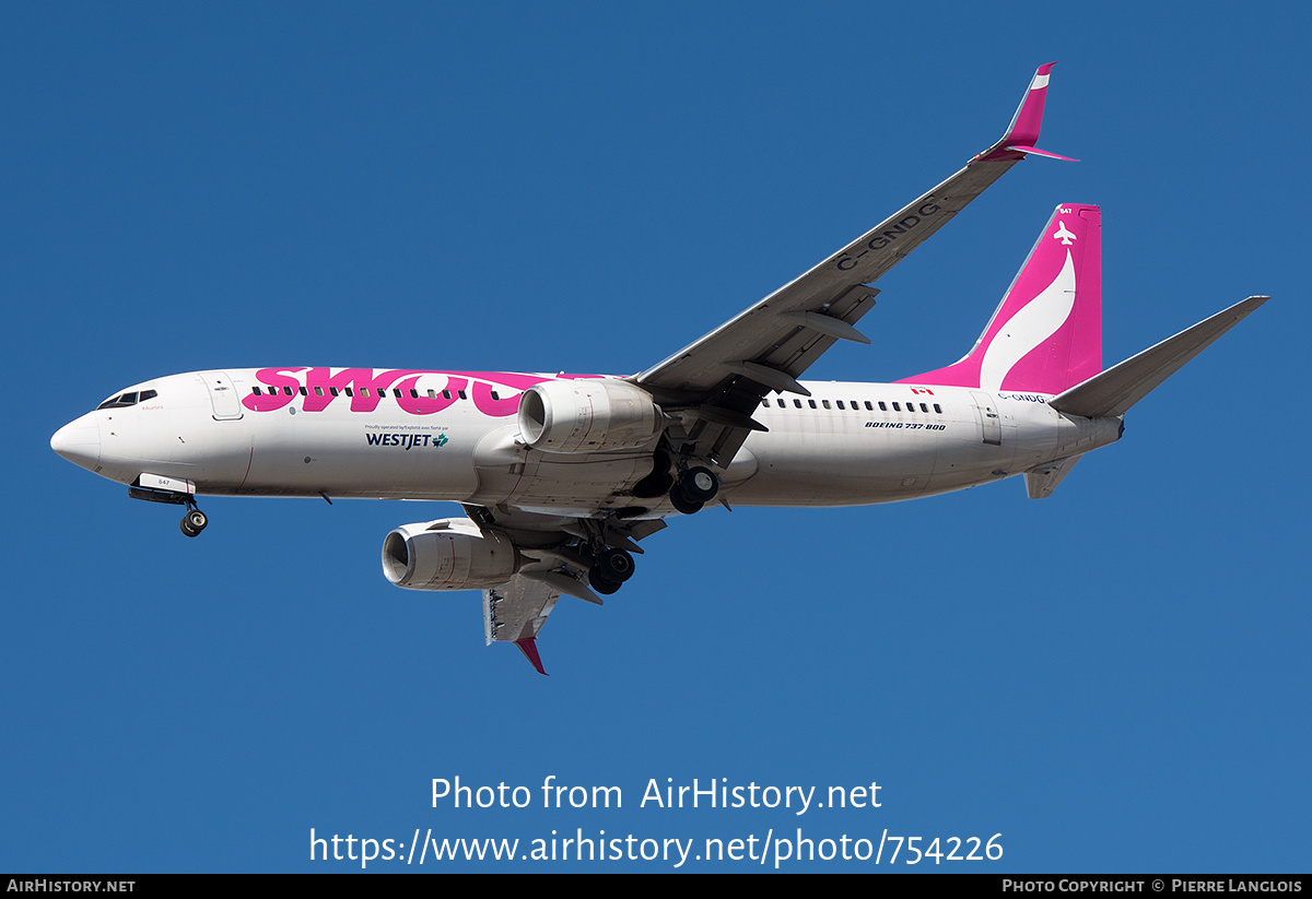 Aircraft Photo of C-GNDG | Boeing 737-8CT | Swoop | AirHistory.net #754226